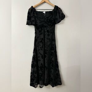 Baltic Born Mera Velvet Midi Dress NWT